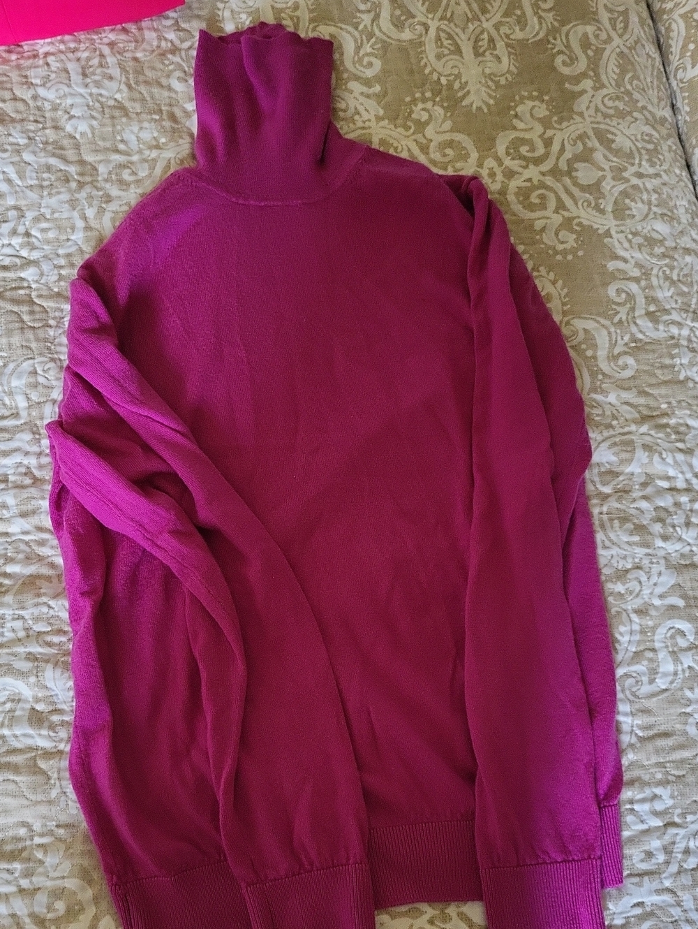 RW&CO. Magenta Turtleneck Sweater